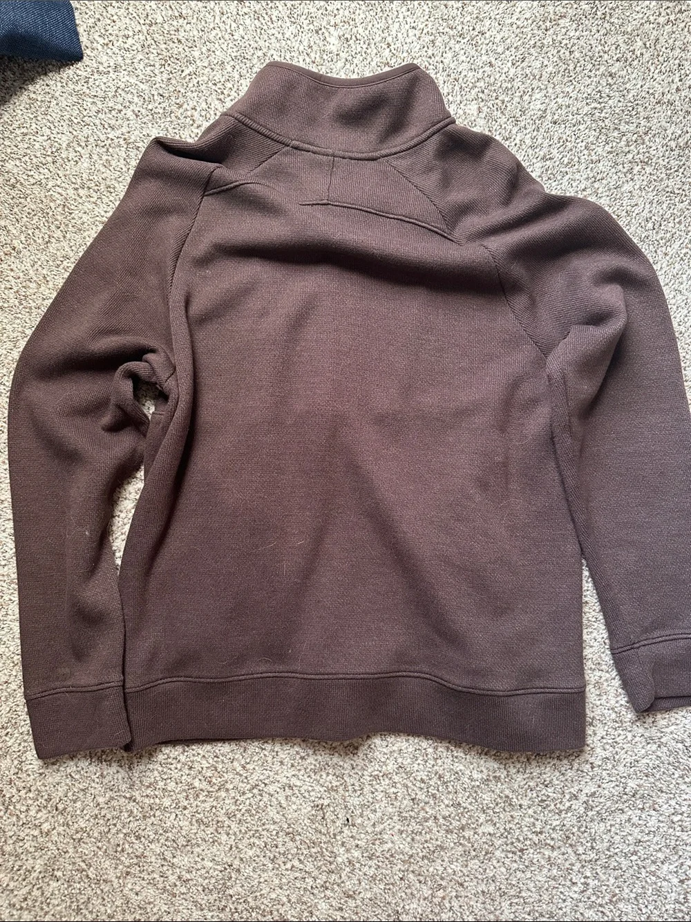 Men's Half-Zip Pullover in Dark Brown
